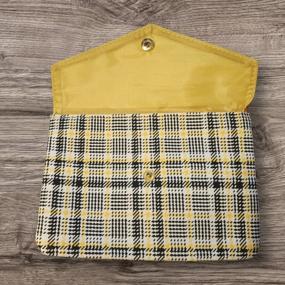 Ipsy, Brown & Yellow Cosmetic Bag-NWOT